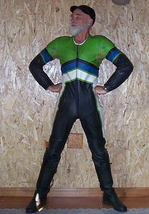 Green Kawasaki Riding Suit