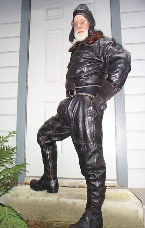 Leather Electric Flighsuit