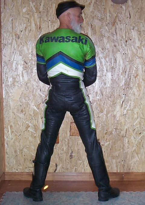 Kawasaki in Green Leather