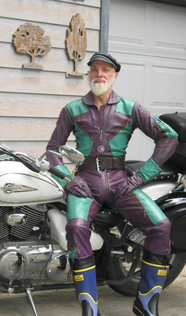 Quilted German Motorcycle Suit