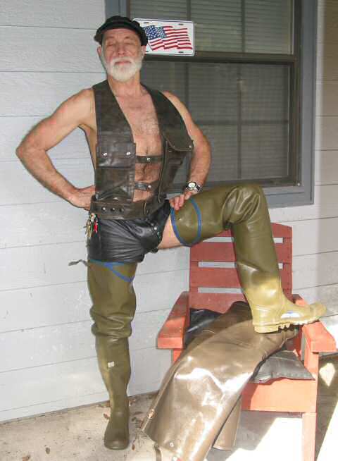 Pouch-front SnapTrunks and Blue-Trimmed Waders