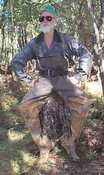 Avid Chest Waders with mud accents