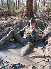 Serious mud coating under weigh!