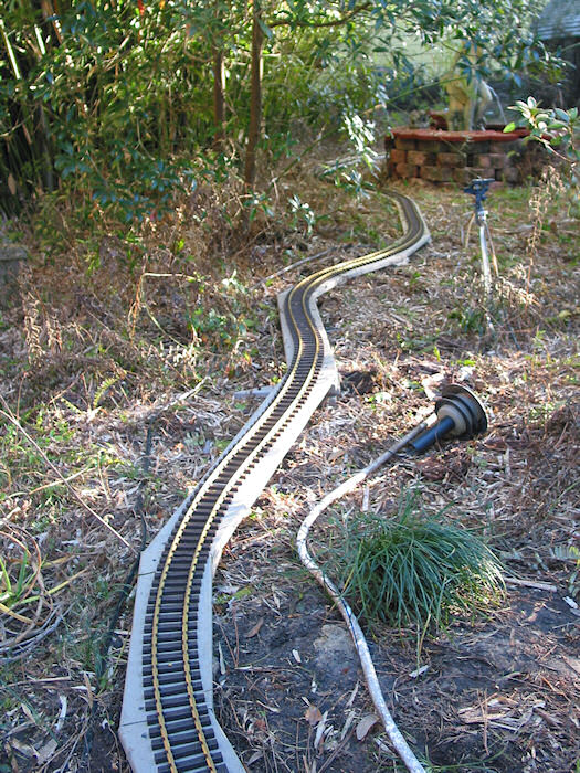 Looking back towards the Bronze Trio