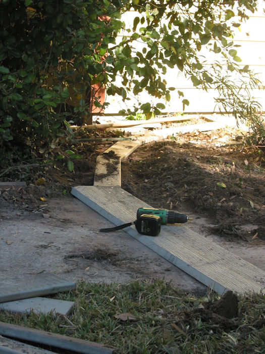 Sidewalk Crossing and West Garage Curve